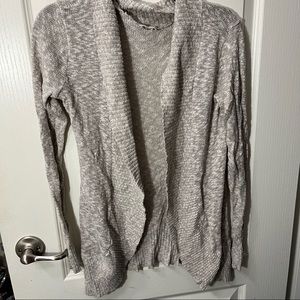 cool toned gray cardigan